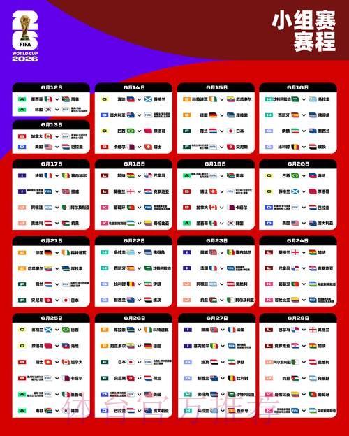 2026世界杯赛程最新全程直播怎么查